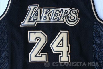 Camiseta Bryant #24 Los Angeles Lakers Ciudad Negro
