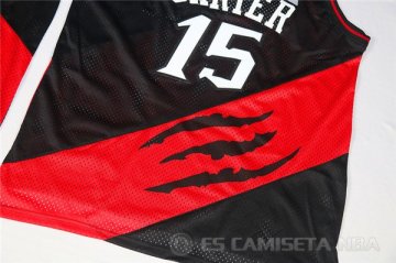 Camiseta Carter #3 Toronto Raptors Retro Negro Rojo