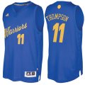 Camiseta Christmas Day Golden State Warriors Thompson #11 Azul 2016