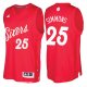 Camiseta Christmas Day Philadelphia 76ers Simmons #25 Rojo 2016