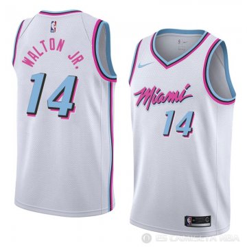 Camiseta Derrick Walton Jr. #14 Miami Heat Ciudad 2018 Blanco