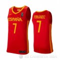 Camiseta Jaime Fernandez #7 Espana 2019 FIBA Baketball World Cup Rojo