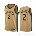 Camiseta Jalen Mcdaniels #2 Toronto Raptors Ciudad 2023-24 Oro