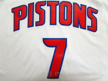 Camiseta Jennings Pistons #7 Detroit Pistons Blanco
