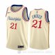 Camiseta Joel Embiid #21 Philadelphia 76ers Ciudad 2019-20 Cream