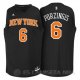 Camiseta Porzingis #6 New York Knicks Negro