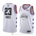 Camiseta Lebron James #23 All Star 2019 Los Angeles Lakers Blanco