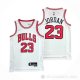 Camiseta Michael Jordan NO 23 Chicago Bulls Association 2021 Blanco