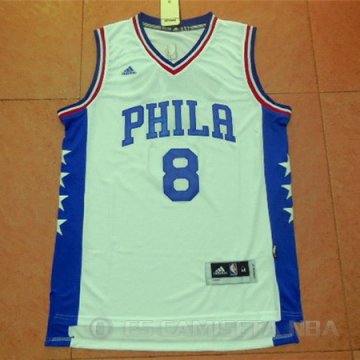Camiseta Okafor #8 Philadelphia 76ers Blanco