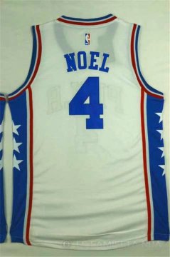 Camiseta Phila Noel #4 Philadelphia 76ers Blanco