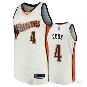 Camiseta Quinn Cook #4 Golden State Warriors 2009-10 Hardwood Classics Blanco