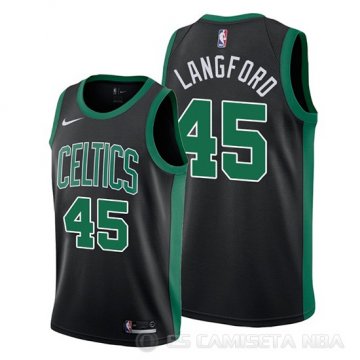 Camiseta Romeo Langford #45 Boston Celtics Statement 2019-20 Negro