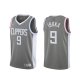 Camiseta Serge Ibaka NO 9 Los Angeles Clippers Earned 2020-21 Gris