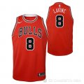 Camiseta Zach Lavine #8 Chicago Bulls Nino Icon Rojo