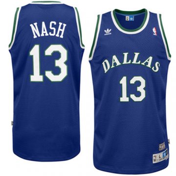 Camiseta retro Nash #13 Dallas Mavericks Azul