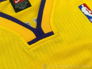 Camiseta Lakers Bryant Autentico #8 Amarillo