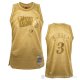 Camiseta Allen Iverson NO 3 Philadelphia 76ers Mitchell & Ness 2000-01 Oro