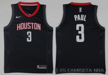 Camiseta Chris Paul #3 Houston Rockets Statement 2017-18 Negro