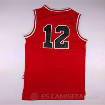Camiseta Jordan #12 Chicago Bulls Rojo