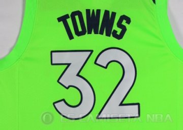 Camiseta Karl-anthony Towns #32 Minnesota Timberwolves Statement 2017-18 Verde