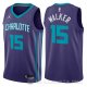 Camiseta Kemba Walker #15 Charlotte Hornets Statement 2018 Violeta