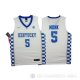 Camiseta NCAA Monk #0 Kentucky Wildcats Blanco