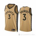 Camiseta OG Anunoby #3 Toronto Raptors Ciudad 2023-24 Oro