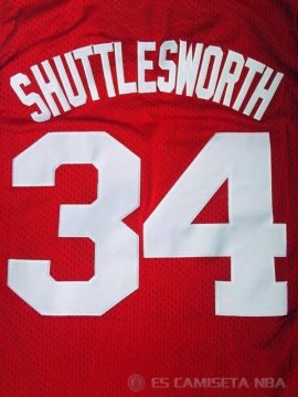 Camiseta Pelicula #34 Shuttlesworth Rojo