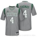 Camiseta Thomas #4 Boston Celtics Manga Corta Gris