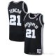 Camiseta Tim Duncan NO 21 San Antonio Spurs Mitchell & Ness 1998-99 Negro2
