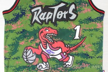 Camiseta Tracy Mcgrady #1 Toronto Raptors Verde