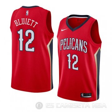 Camiseta Trevon Bluiett #12 New Orleans Pelicans Statement 2018 Rojo