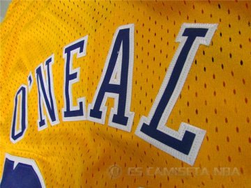 Camiseta retro O neal #34 Los Angeles Lakers Amarillo