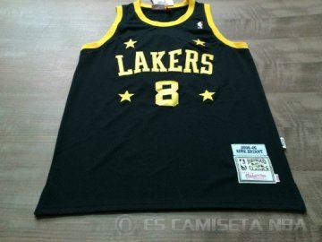Camiseta Bryant #8 Los Angeles Lakers Retro Negro 2004/2005