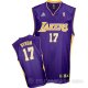 Camiseta Bynum #17 Los Angeles Lakers Violeta