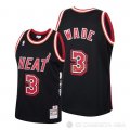 Camiseta Dwyane Wade #3 Miami Heat 2006 Finals MVP Retro Negro