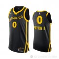 Camiseta Gary Payton II #0 Golden State Warriors Ciudad Autentico 2023-24 Negro
