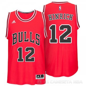Camiseta Hinrich #12 Chicago Bulls Rojo
