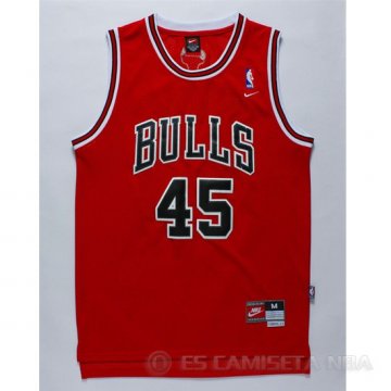 Camiseta Jordan #45 Chicago Bulls Rojo