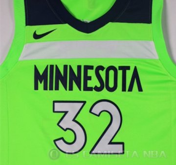 Camiseta Karl-anthony Towns #32 Minnesota Timberwolves Statement 2017-18 Verde