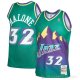 Camiseta Karl Malone #32 Utah Jazz Mitchell & Ness 1996-97 Verde