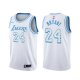 Camiseta Kobe Bryant NO 24 Los Angeles Lakers Ciudad 2020-21 Blanco