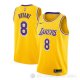Camiseta Kobe Bryant #8 Los Angeles Lakers Nike Icon 2018-19 Amarillo