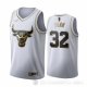 Camiseta Kris Dunn #32 Golden Edition Chicago Bulls 2019-20 Blanco