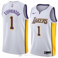 Camiseta Lance Stephenson #1 Los Angeles Lakers Association 2018 Blanco