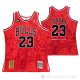 Camiseta Michael Jordan NO 23 Chicago Bulls Mitchell & Ness Hebru Brantley Rojo
