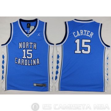 Camiseta Ninos North Carter #15 NCAA Azul