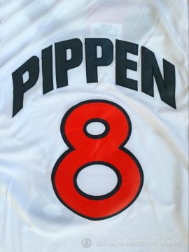 Camiseta Pippen #8 USA 1996 Blanco
