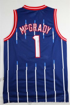 Camiseta Mcgrady #1 Houston Rockets Azul