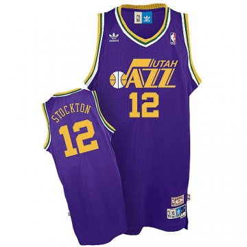 Camiseta Stockton #12 Utah Jazz Purpura